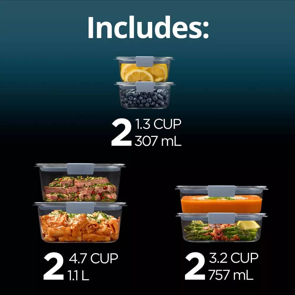 Detail of packaging for Rubbermaid Brilliance containers for Target.